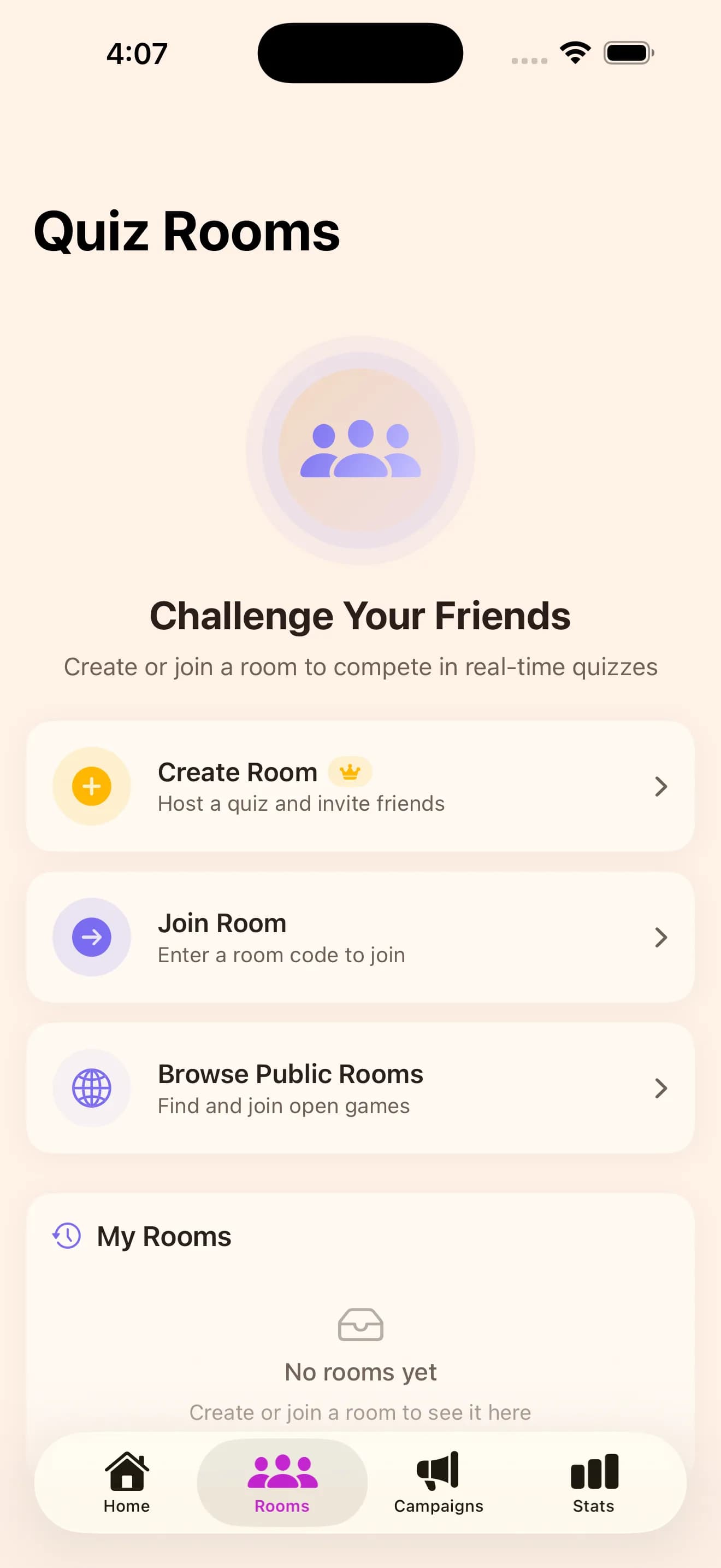 Kognit app interface